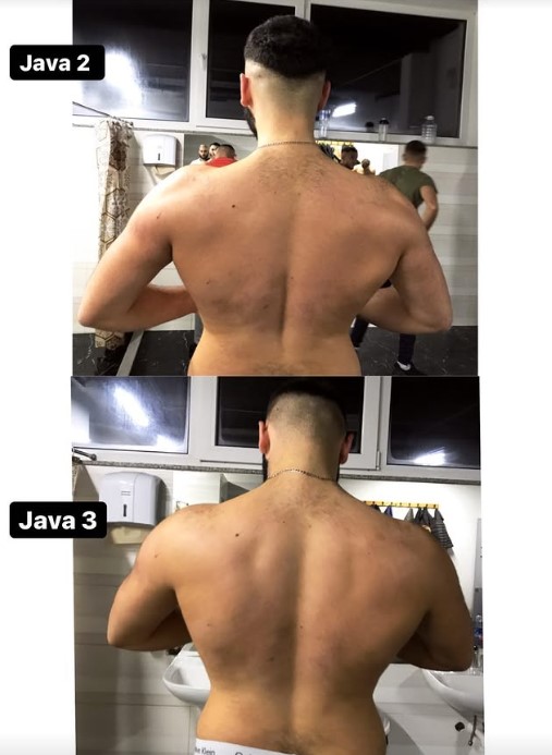 Ndertim muskujve , Diferenca mes javes se 2 dhe 3 